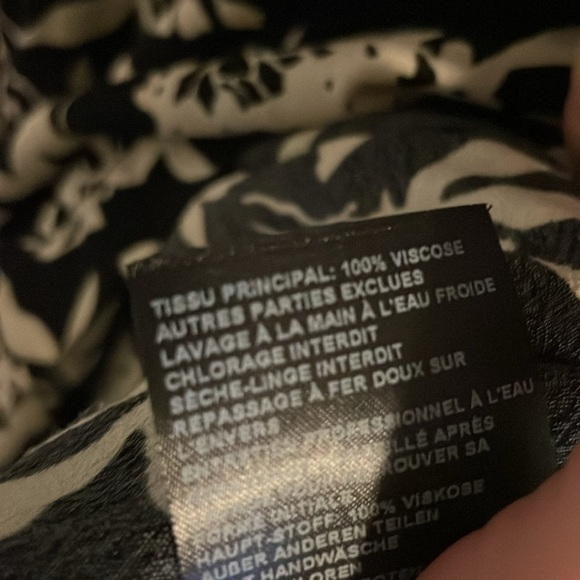 ba&sh Lonik Lady Jumpsuit Long Sleeve Floral Wide Leg Black Cream Womens 4 - Picture 12 of 13